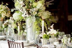 Table decor at the Bank Barn