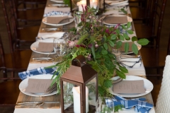 Table decor at the Bank Barn