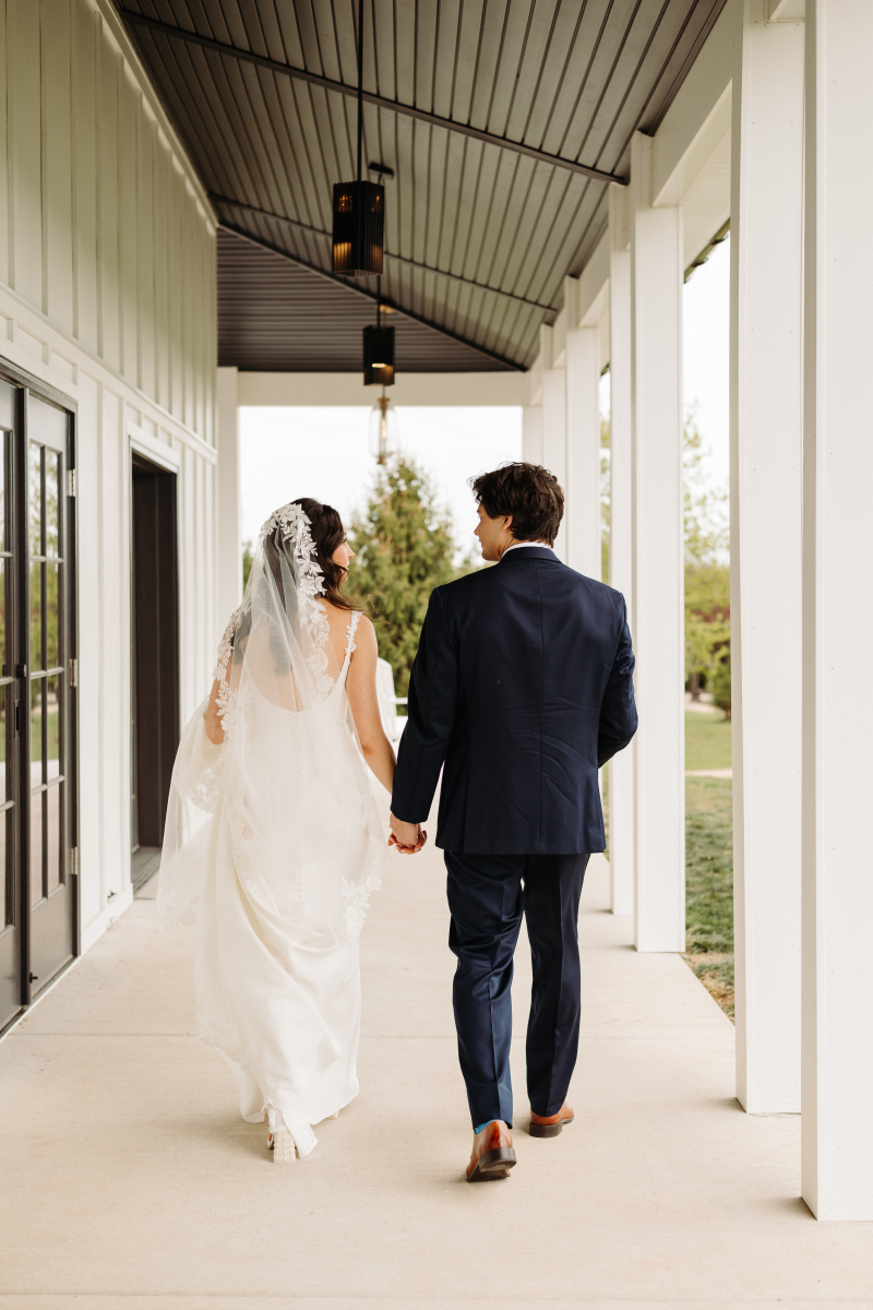 Couple outside the Carriage House Couple outside the Carriage House