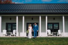 Newly weds taking a stroll